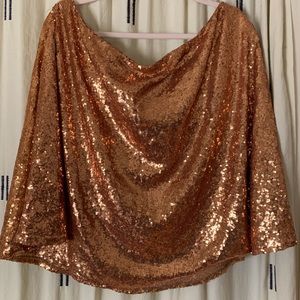 Charlotte Russe copper sequin skirt